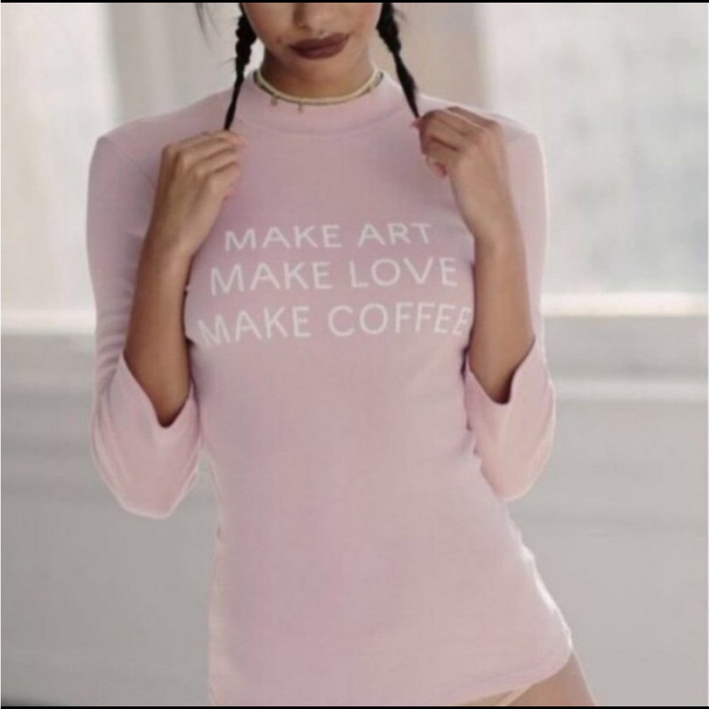 Nwt Revolve Daydream Nation Make Art Fashion Top In Rose Size Large
